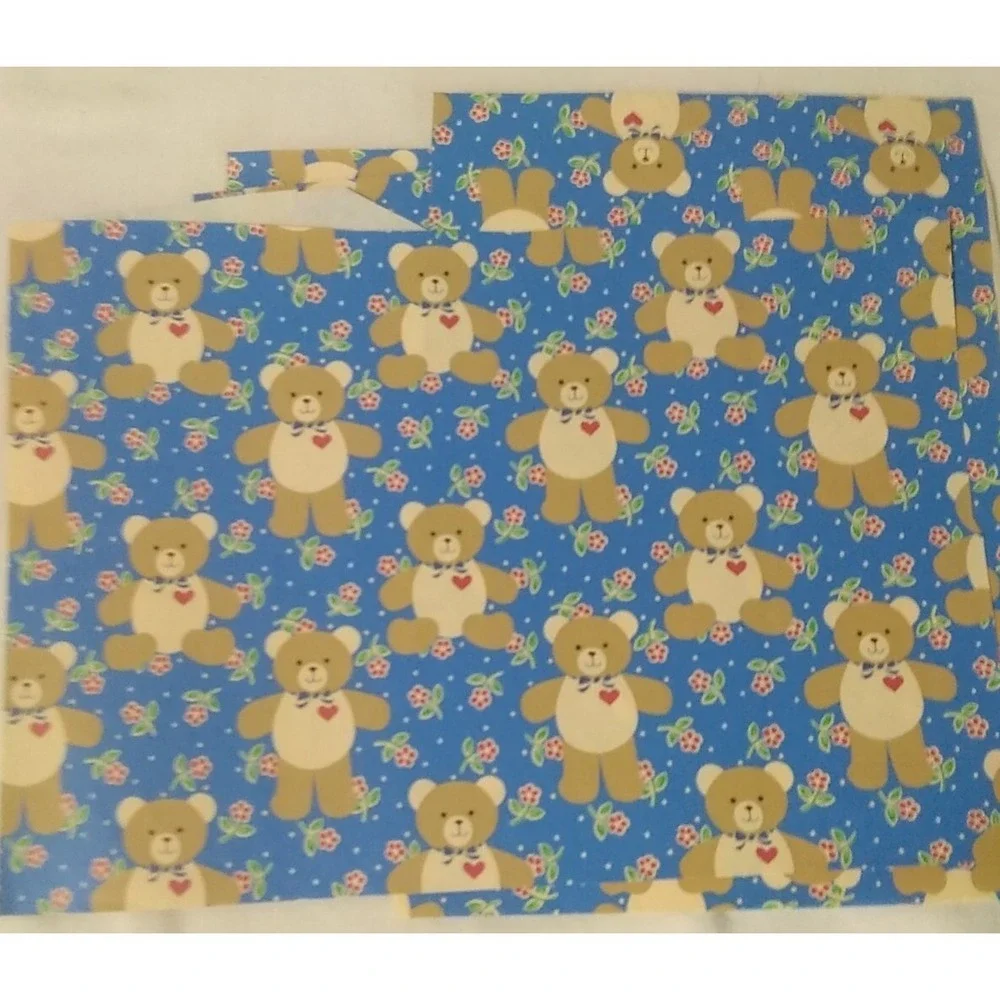 Vintage Wrapping‎ Paper Gift Wrap Lot Of 9 Sheets Assorted Kids Baby READ